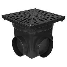 CAIXA COLETORA  AGUA PLUVIAL C/GRELHA PRETA 24X20X24CM