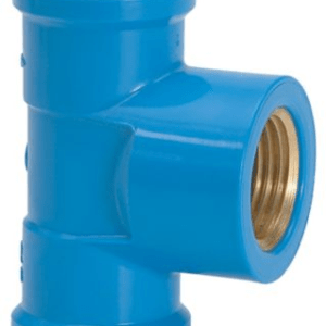 CNX.AZ  TEE AZUL C/BUCHA LATAO 25MMX3/4