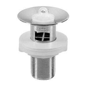VALVULA P/LAVATORIO PVC S/LADRÃO CROMADO