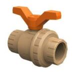 REGISTRO ESFERA PVC RR 3/4 MARRON
