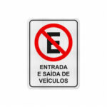 PLACA DE SINALIZAÇÃO PVC 25X05 JC-55 SERVIÇO (PRATA)